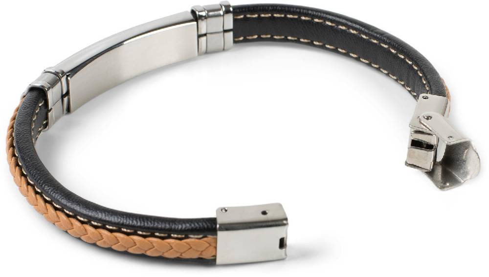 Stylebreaker Armband mit Flecht und Metallelementen Fabrikpreis