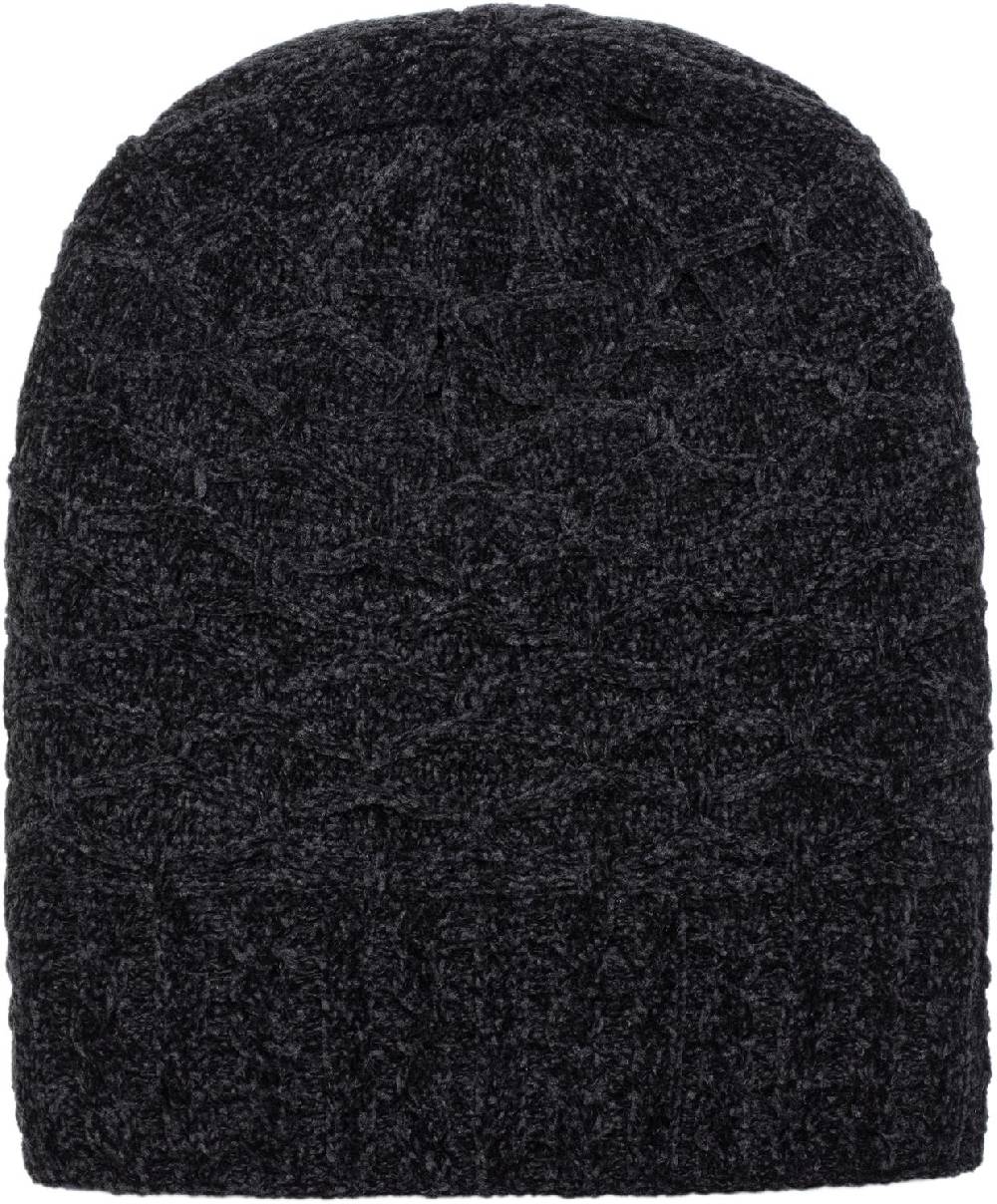 Stylebreaker Chenille Beanie Mütze mit Waben Muster Saisonschlussverkauf