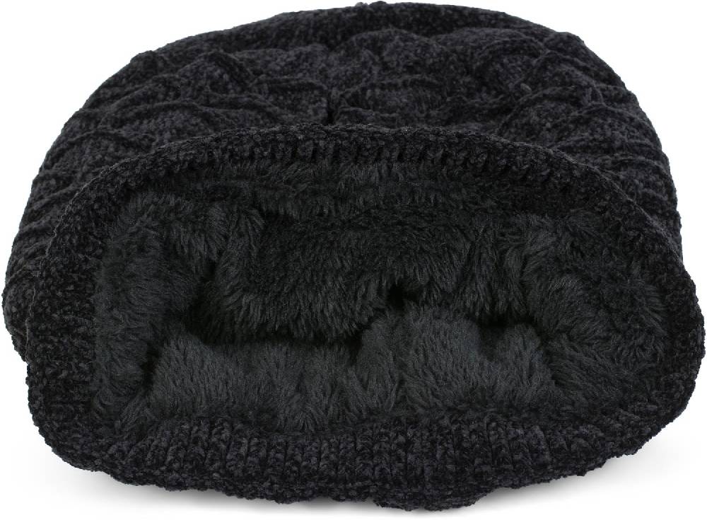 Stylebreaker Chenille Beanie Mütze mit Waben Muster Saisonschlussverkauf