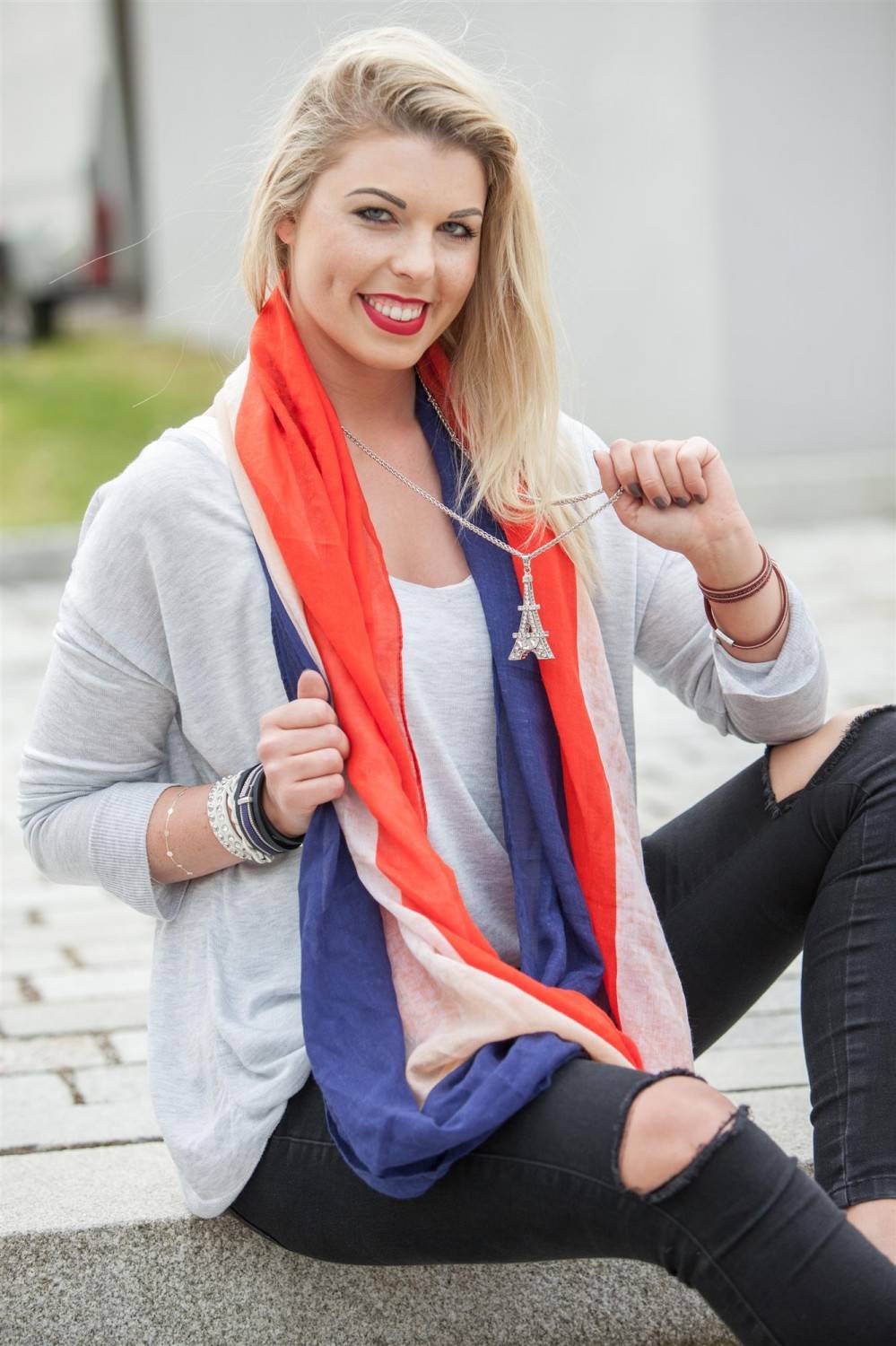 Stylebreaker Loop im Frankreich Flaggen Design Fabrik Onlineshop