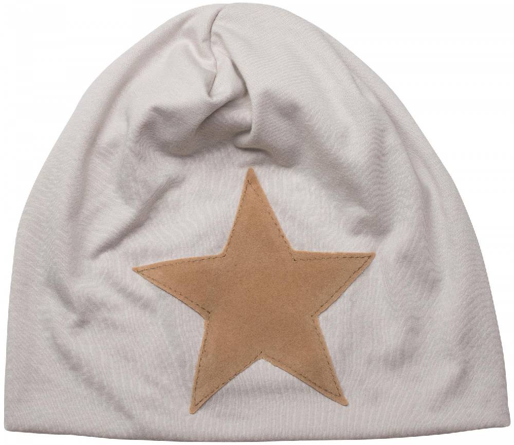 Stylebreaker Beanie mit aufgenähtem Kunstleder Stern Rabatt