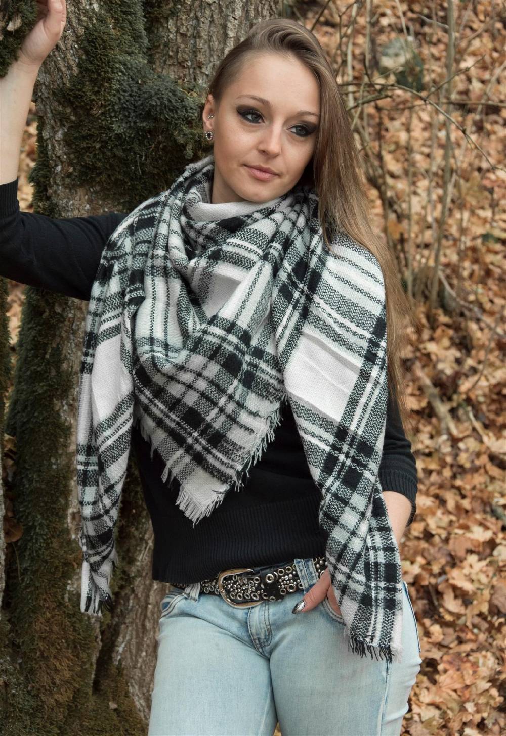 Stylebreaker XXL Deckenschal mit Tartan Plaid Karo Muster Weihnachtsangebot