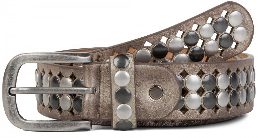 Stylebreaker Nietengürtel mit all over Perforation Lagerräumung