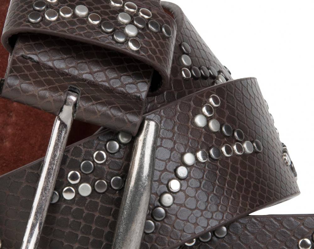 Stylebreaker Gürtel mit Nieten in Sternform Heißer Verkauf