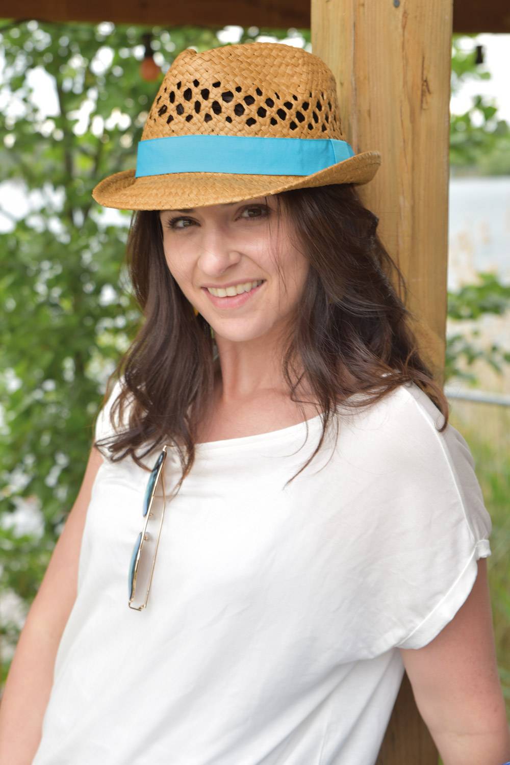 Stylebreaker Strohhut mit farbigem Zierband Exklusive Angebote