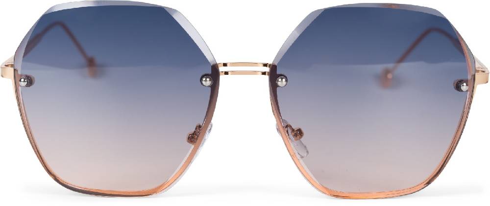 Stylebreaker Ovale Oversize Sonnenbrille Diamant Schliff Rahmenlos Bis zu 65% Rabatt