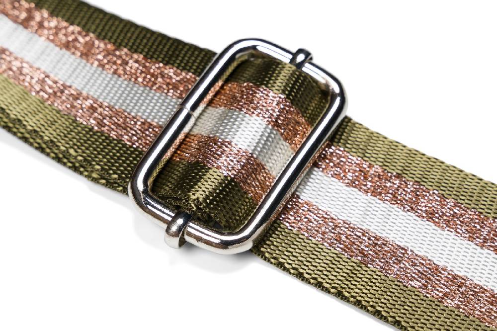 Stylebreaker Wechsel Taschengurt Metallic Streifen Muster Fabrikladen