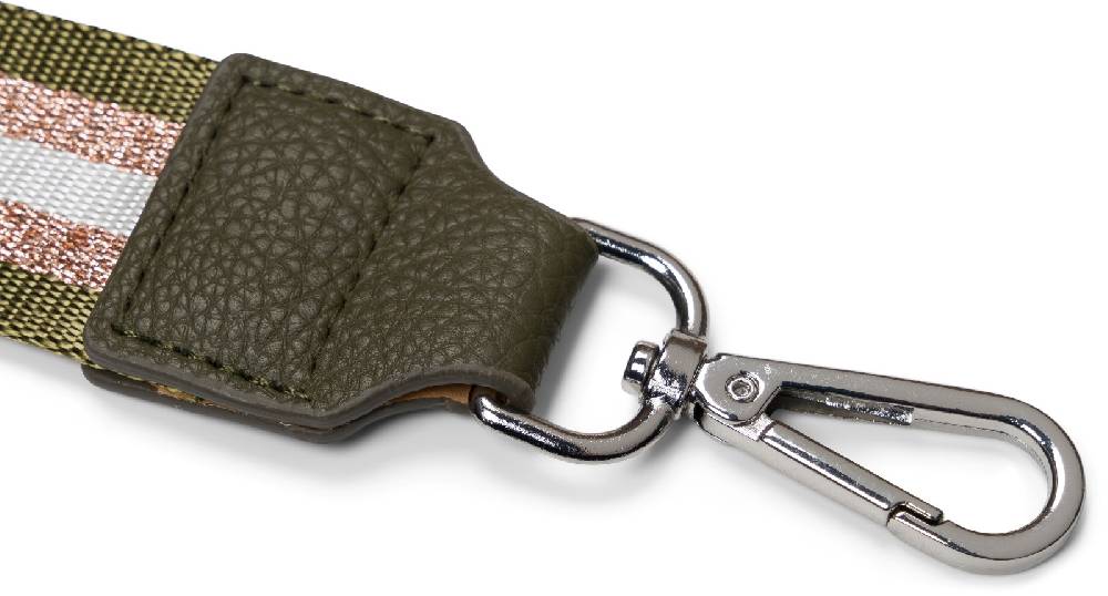 Stylebreaker Wechsel Taschengurt Metallic Streifen Muster Fabrikladen