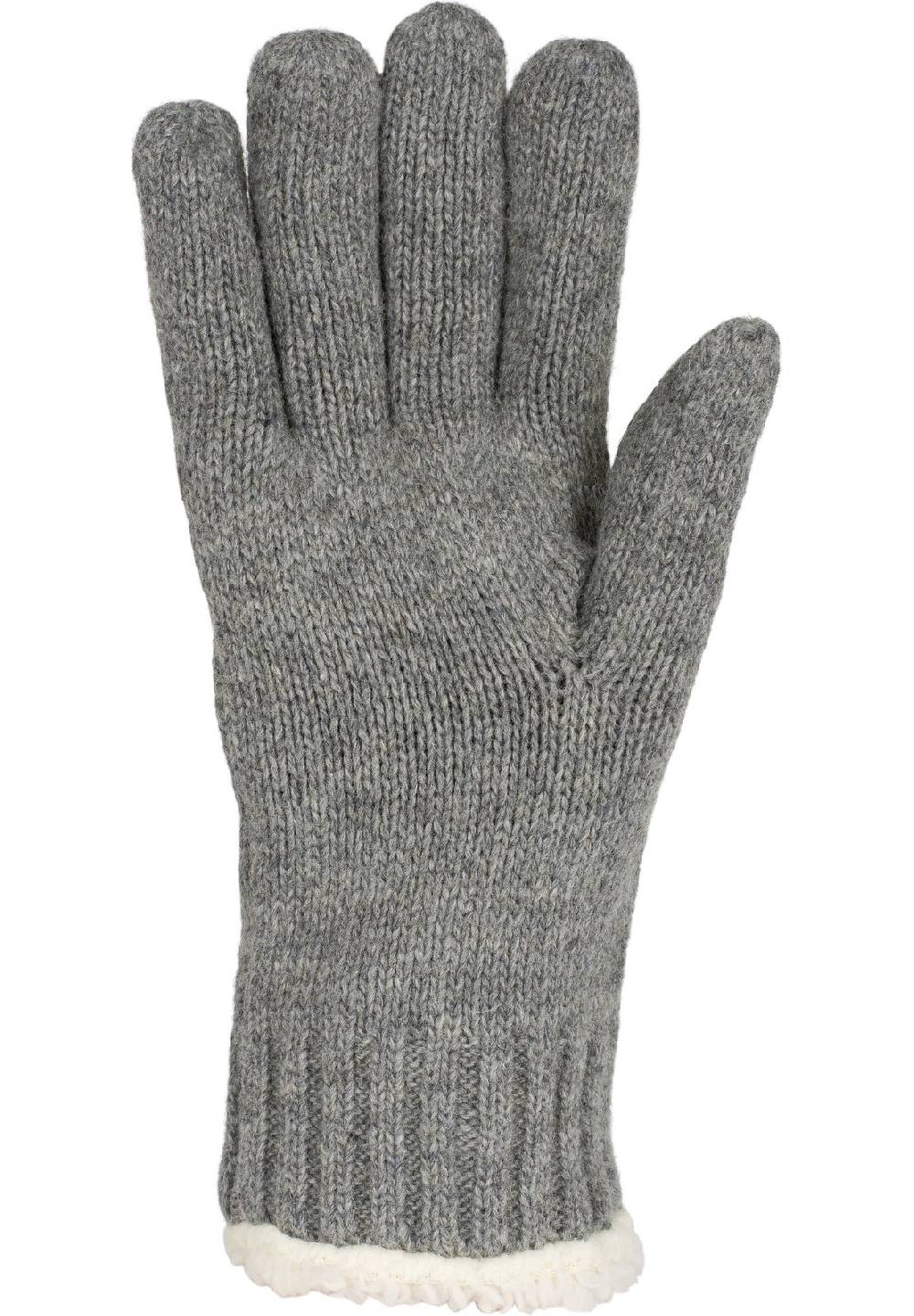 Stylebreaker Strickhandschuhe mit Schneeflocke, Strass und Fleece Saisonale Angebote