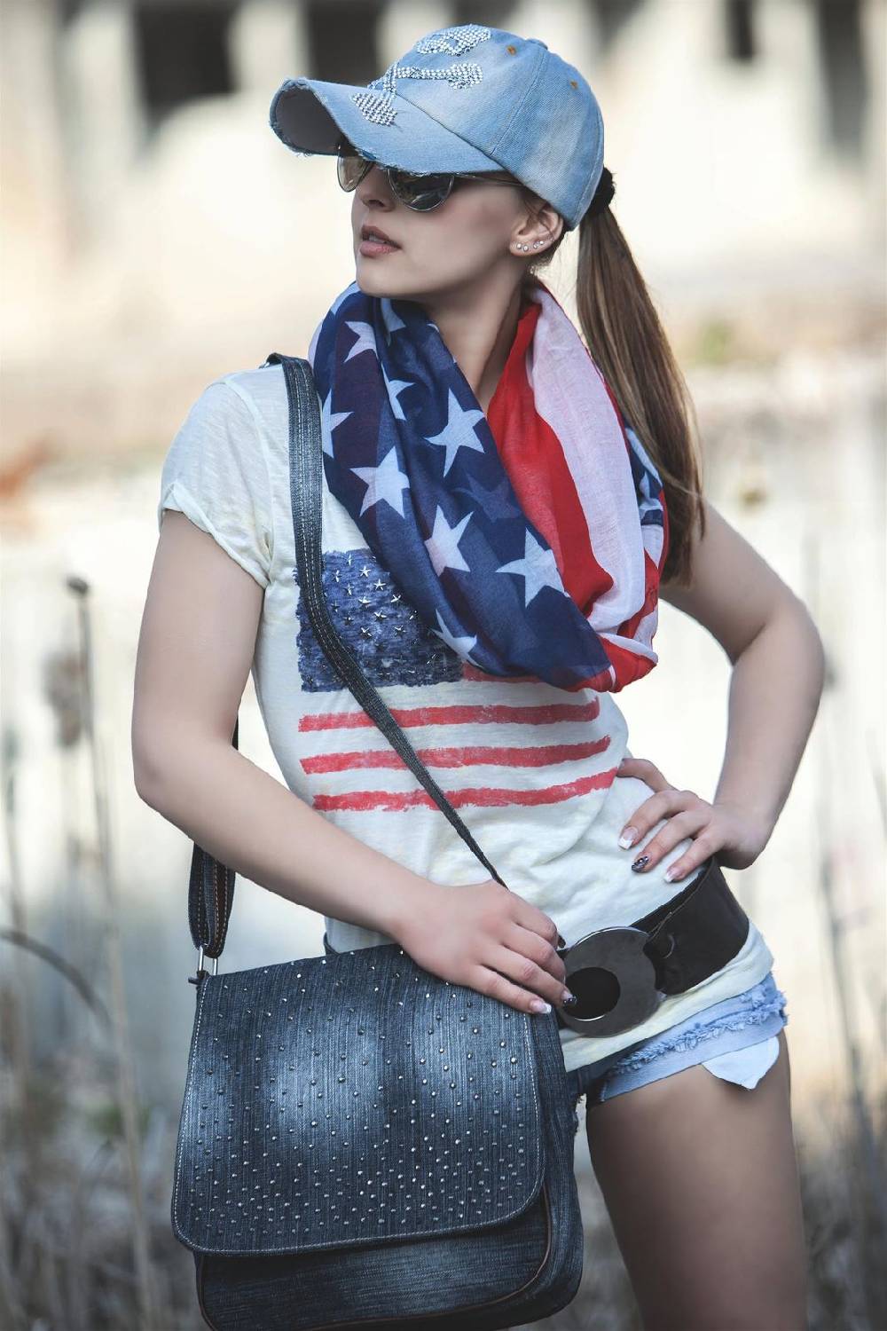 Stylebreaker Loop im USA Flaggen Design Letzte 3 Tage