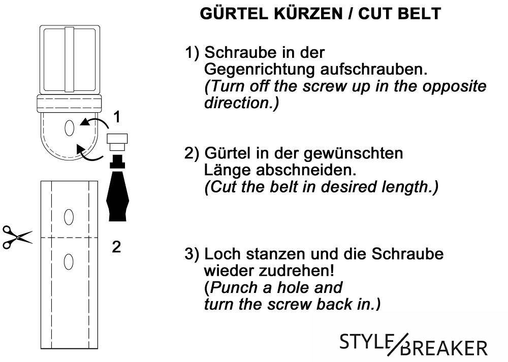 Stylebreaker Vintage Nietengürtel Bis zu 50% Rabatt